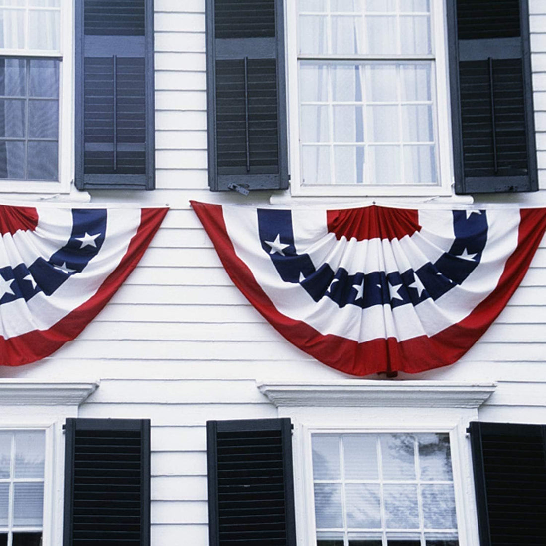 American Independence Day Decorations Pleated Semicircle Flag Outdoor