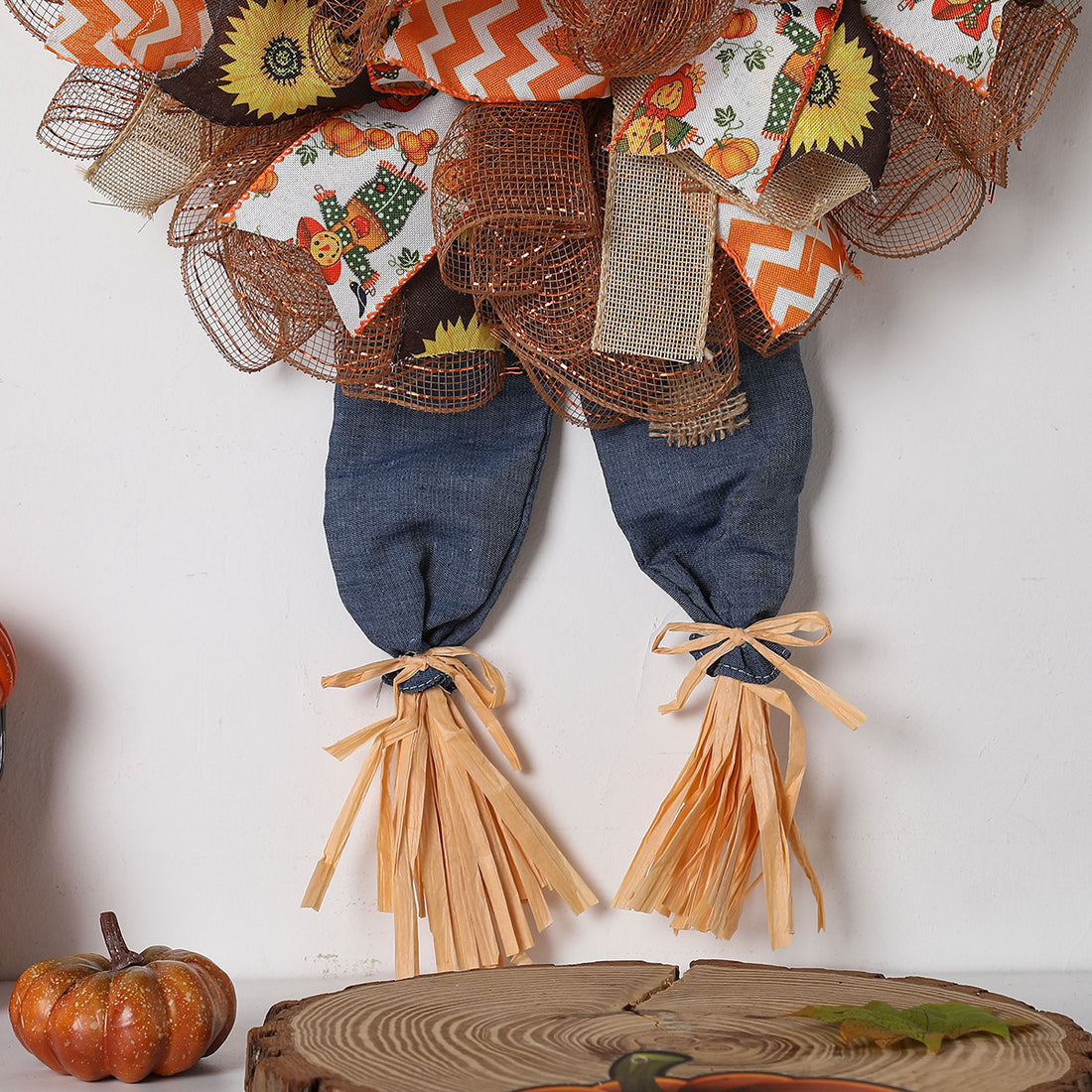 Thanksgiving Garland Simulation Scarecrow Wall Hanging Decorations