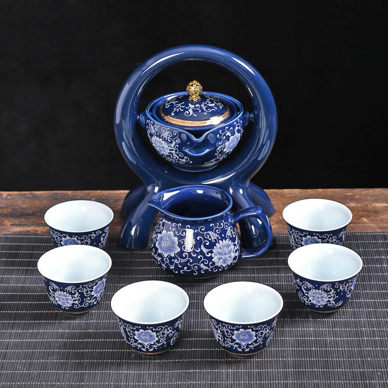 Automatic Tea Set Set Anti-Scalding Rotating Teapot Kung Fu Tea Set