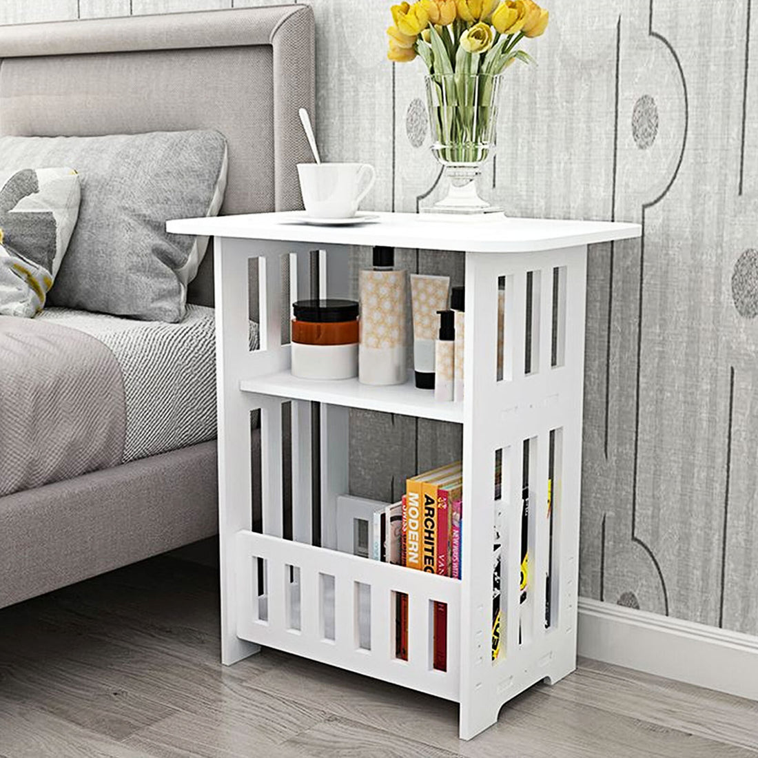 Small Bedside Table Cabinet Side Coffee Table Bedside Table Storage Rack