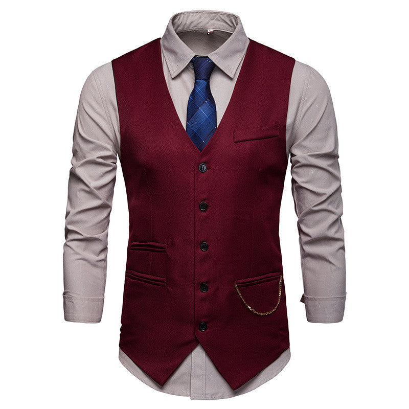 Men's Jewelry With Nightclub Suit Vest Coat