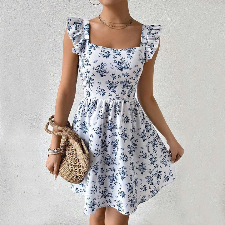 Women's Fashion Personality Slim Fit Floral Dress