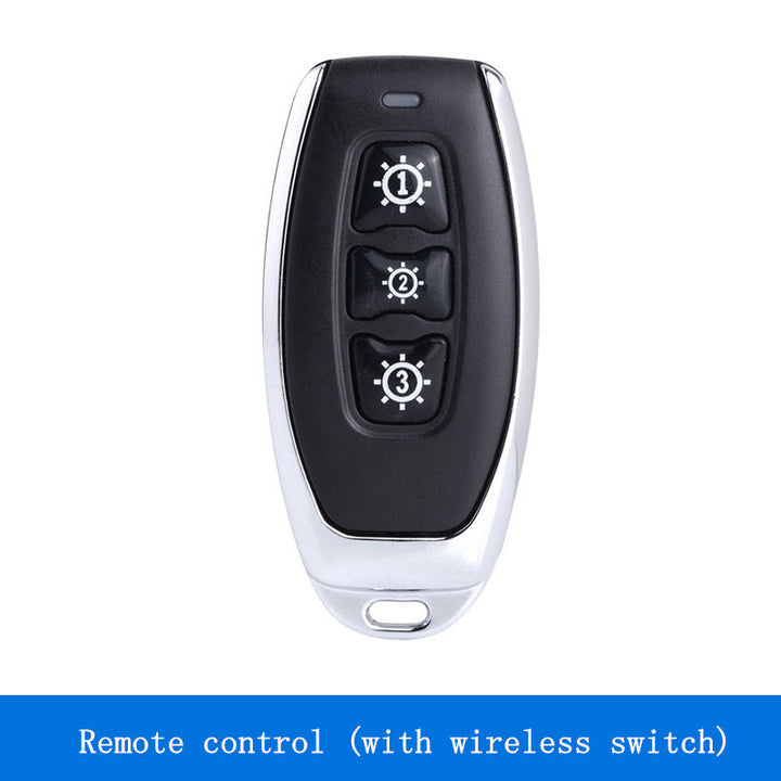 Wireless Remote Control Switch Panel Wiring Free 220 V Intelligent Control Power Supply Lamp Household Remote Dual Control Random Paste