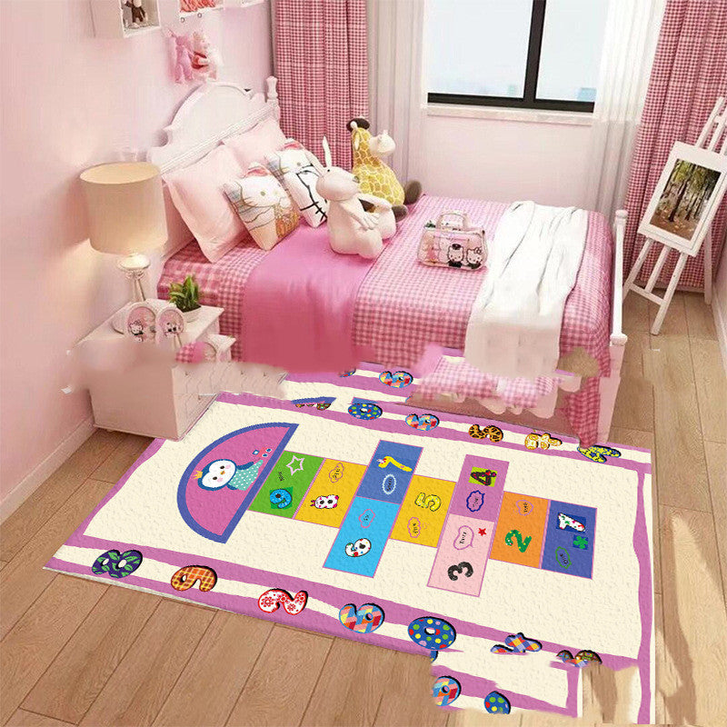 Children's Hopscotch Mat Early Childhood Education Jumping Grid Game Flying Chess Cartoon Carpet