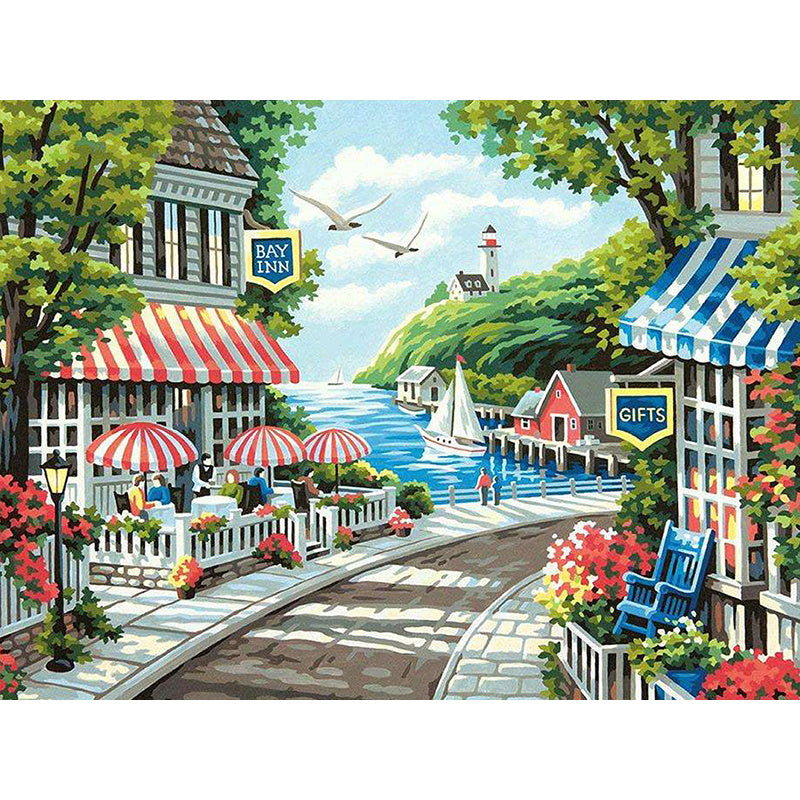 New DIY Landscape Diamond Painting Beautiful Seaside