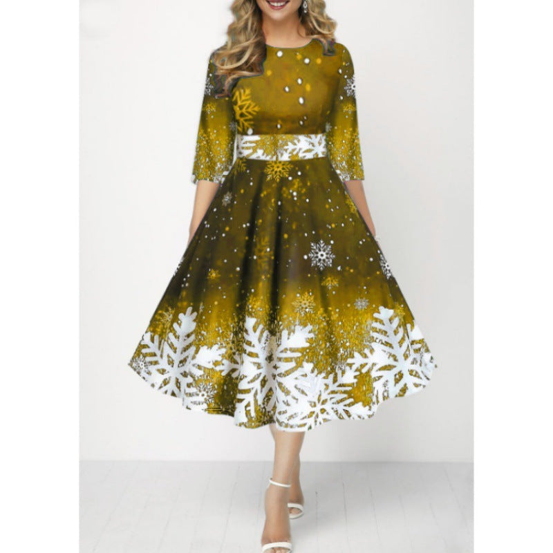 Beauty Clothing Personalized Snowflake Digital Printing Temperament