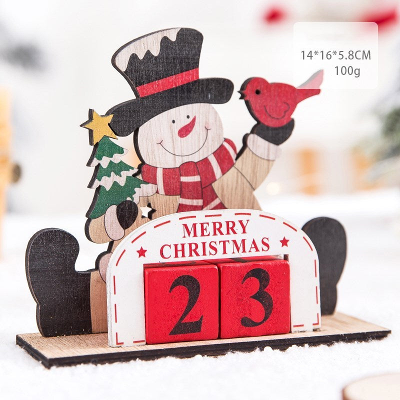 Christmas gift calendar scene decoration toys