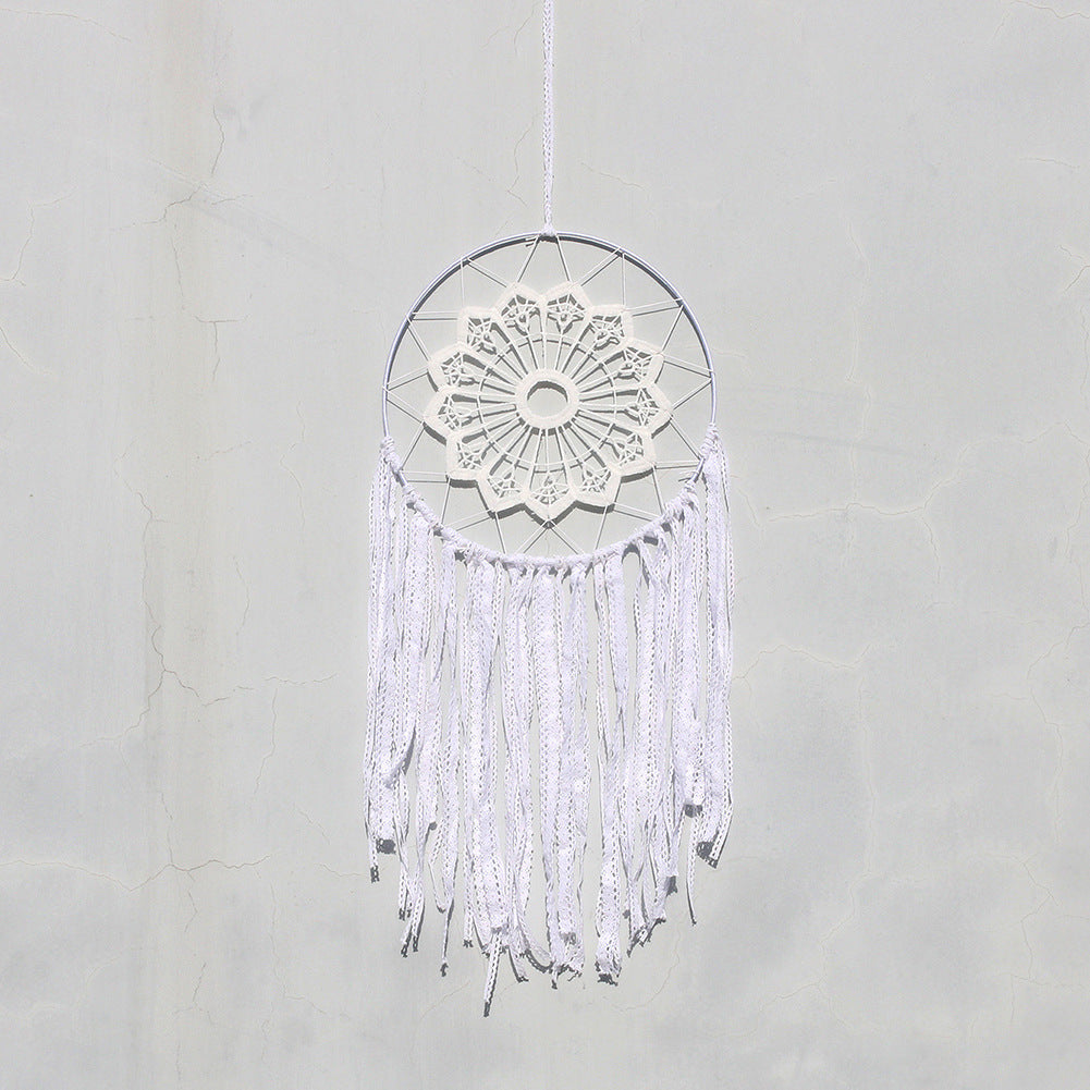 White Dream Catcher Home Pendant Background Decoration