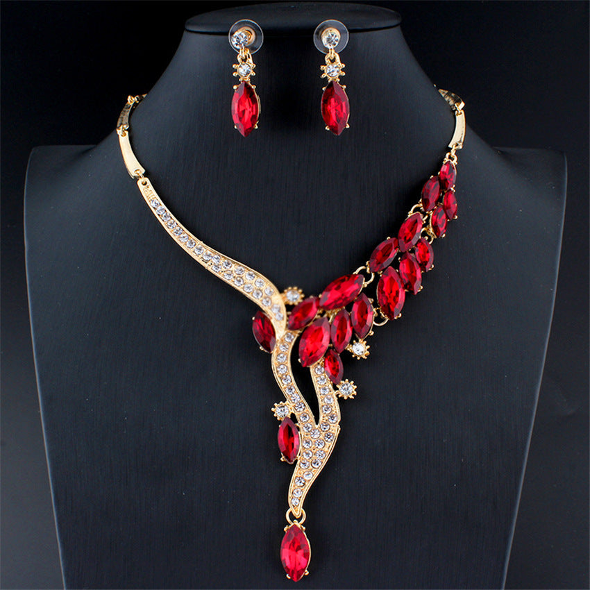 Fashion Jewelry Set Bridal Party Accessories Leaves