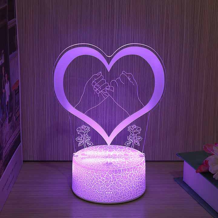 Newest Kid Light Night 3D LED Night Light Creative Table Bedside Lamp Romantic Balloon Love Light Kids Gril Home Decoration Gift