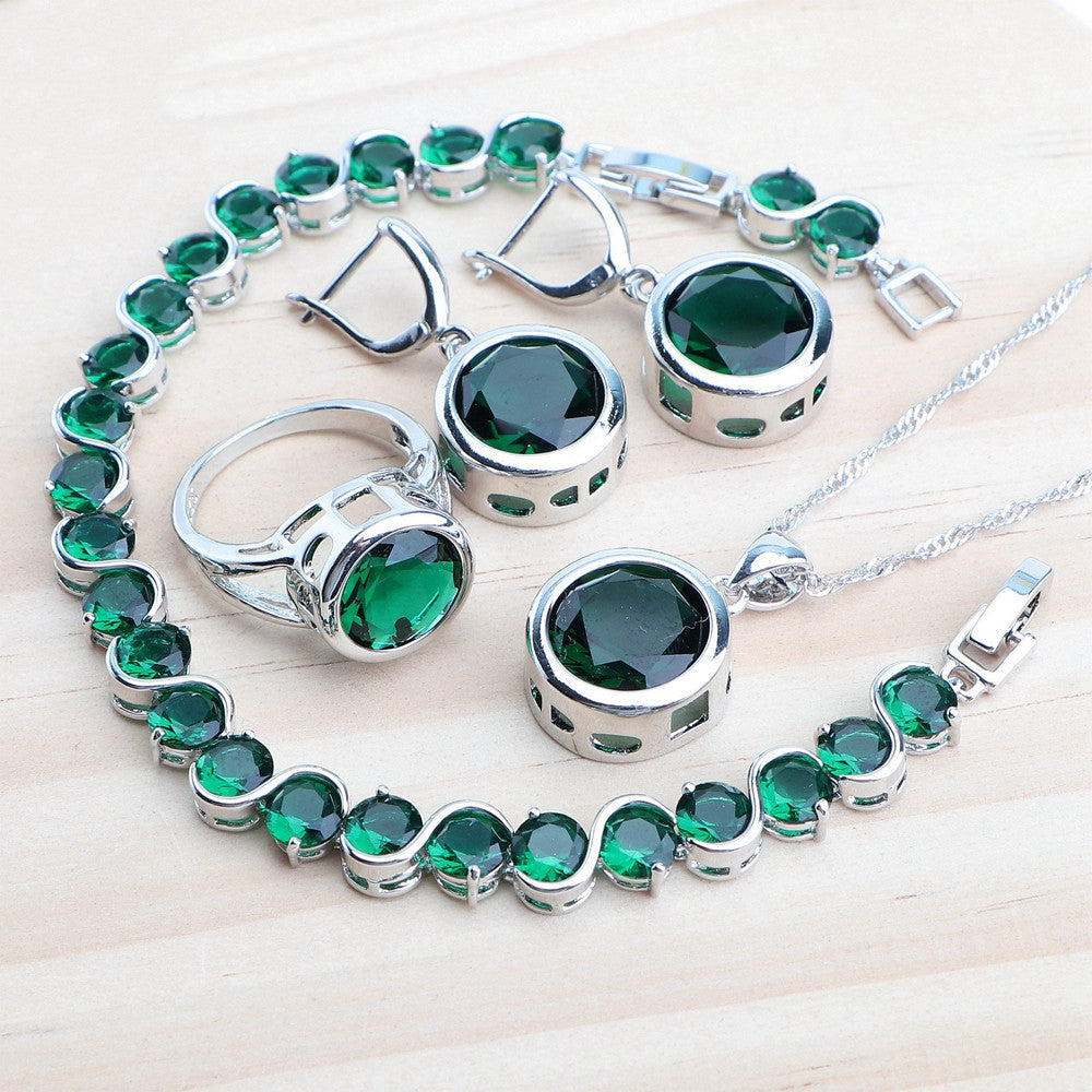 Women's Sterling Silver Jewelry Set