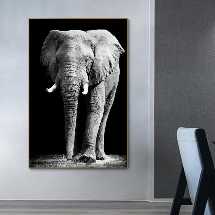 African Wild Elephant Canvas Painting Posters