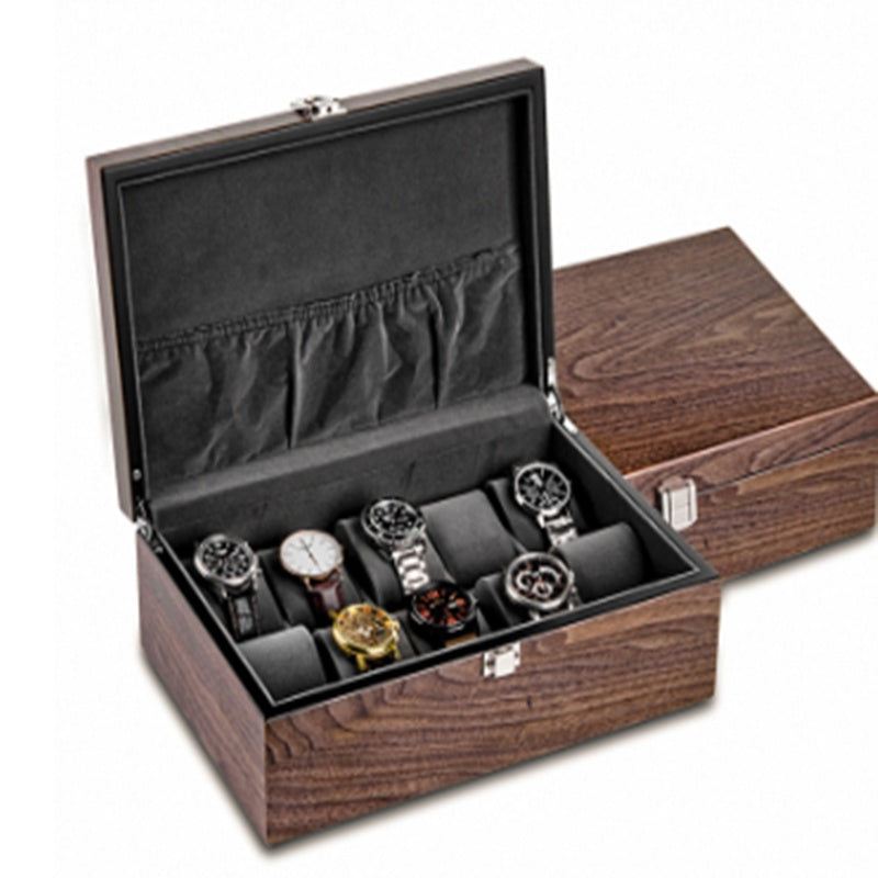 Walnut Watch Storage Organizer Box Simple Household