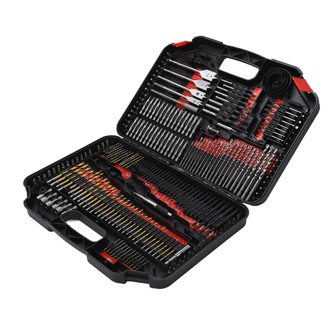 246PCS Multifunctional Combination Drill Bit Screw Bits Set Kit with Black Plastic Box