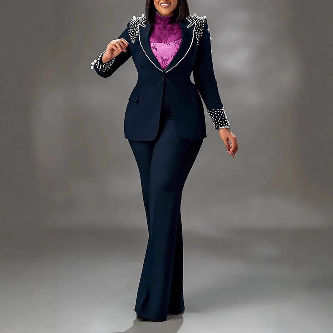 Women's Slim-fit Stretch Suit Two-piece Suit