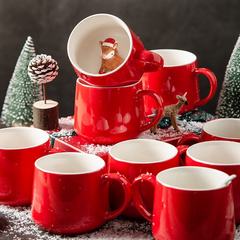 Creative Christmas Gift Ceramic Water Cup