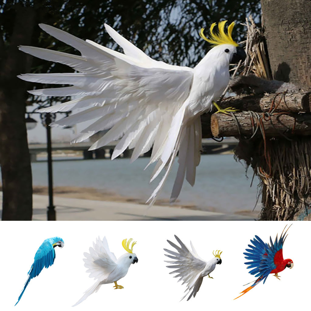 Simulation Feather Parrot Ornament Home Decoration