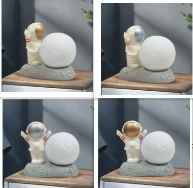 Modern Creative Astronaut Small Night Lamp Decoration Net Red Room Bedside Desktop Layout Small Desk Lamp Home