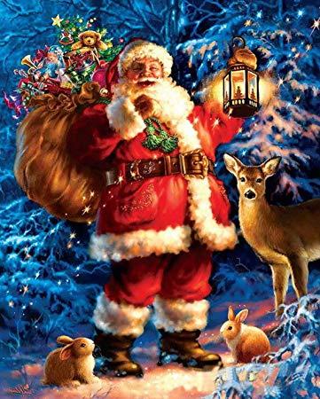 Cartoon Snowman Diamond Painting Santa Home Decoration