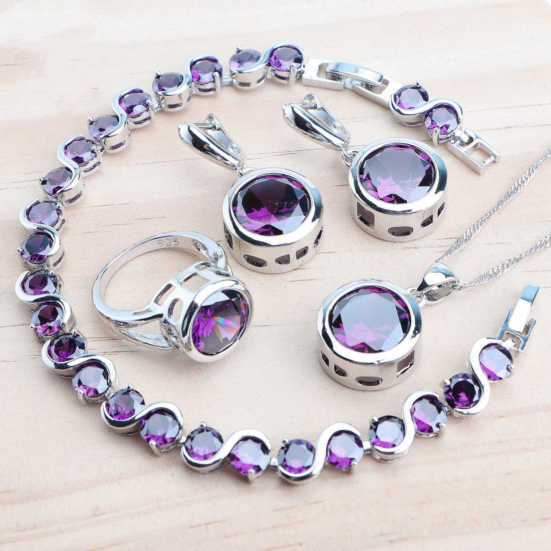 Women's Sterling Silver Jewelry Set