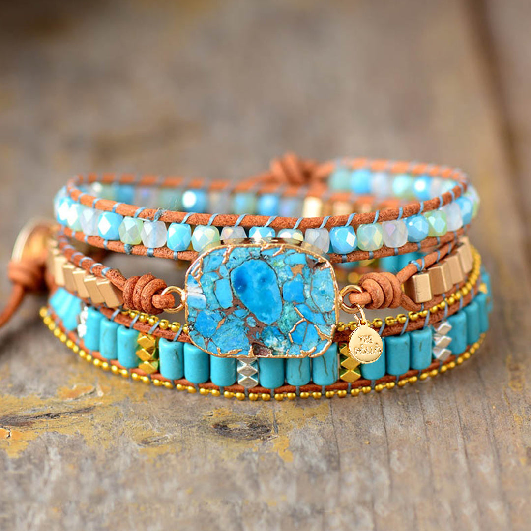 Turquoise Bracelet Bohemian Style Bracelet Unique Gift