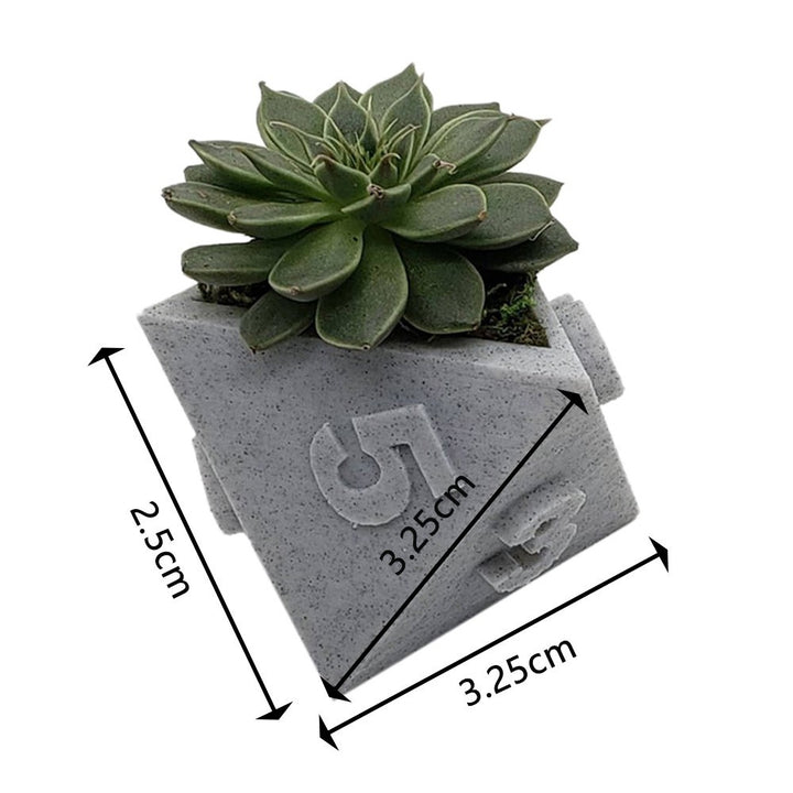 3D Printed Plant Pot Table Top RPG Dice Succulent Planter Set Home Decoration Multifunction Garden Flower Pot