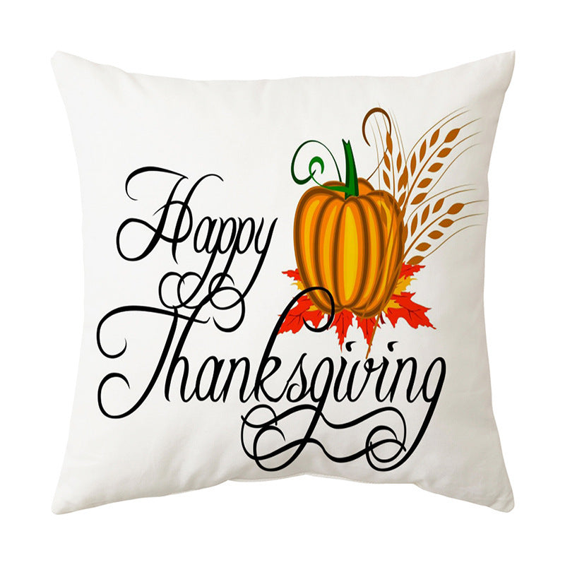 Thanksgiving  English Alphabet Sofa Cushion Pillowcase