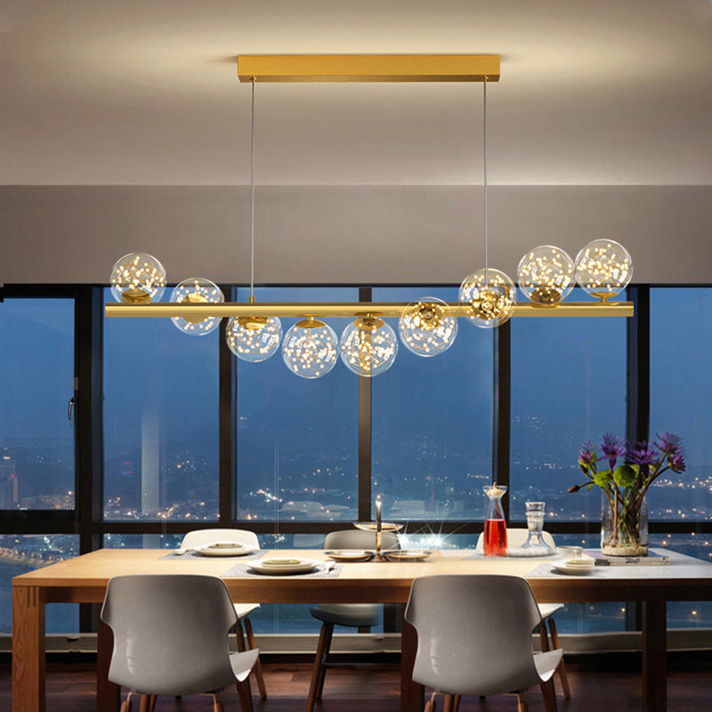 Dining Room Chandelier Creative 3D Long Chandelier