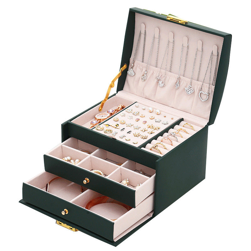 Three-layer Drawer Jewelry Box