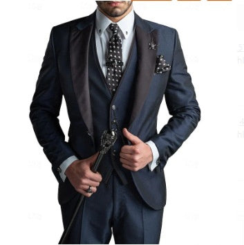 Men's Three-piece Suit Bridegroom Best Wedding Suit