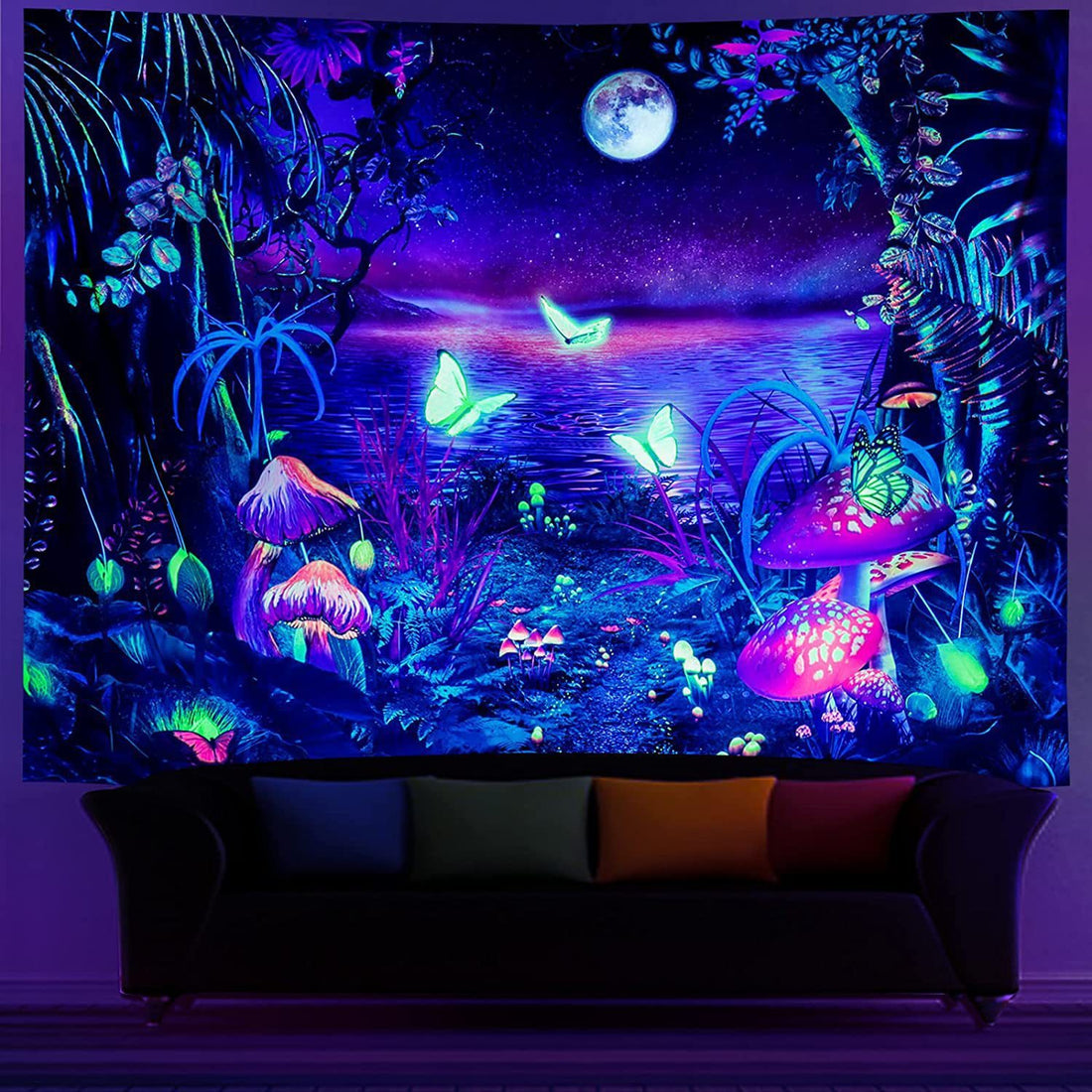 Wall Decoration Home Background Fluorescent Tapestries