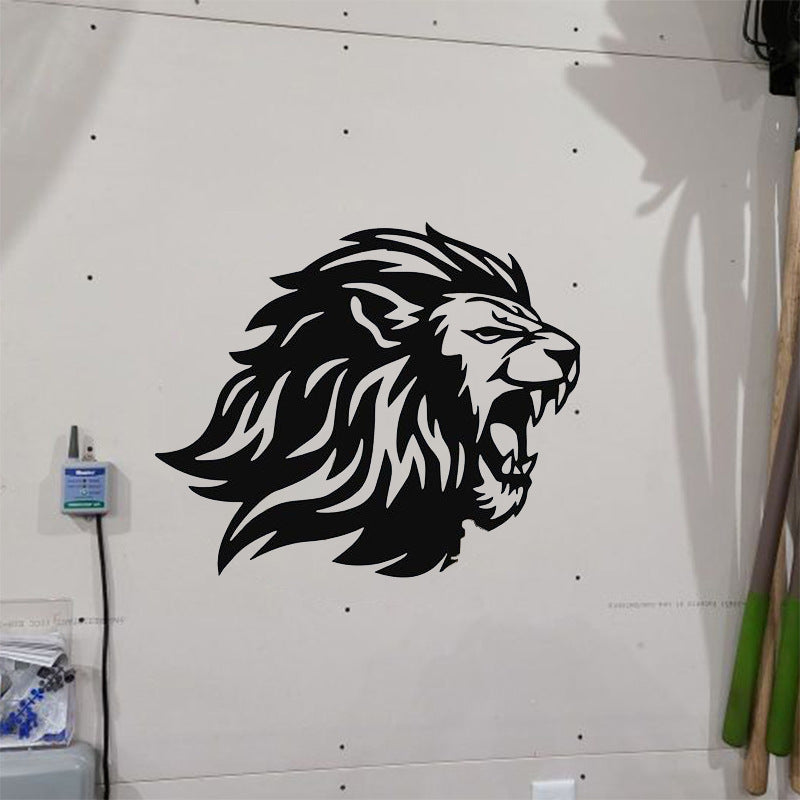 Lion Silhouette Indoor And Outdoor Metal Decoration