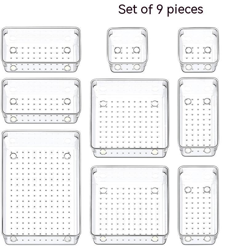 Household Plastic Transparent Drawer Storage Box