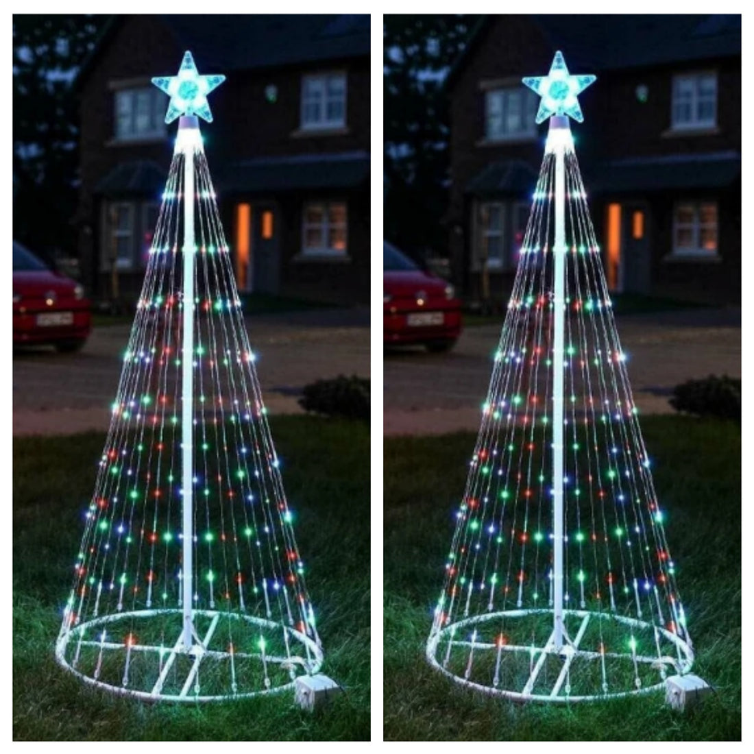 Animated Outdoor Christmas Tree Lights Christmas Garden Decorations