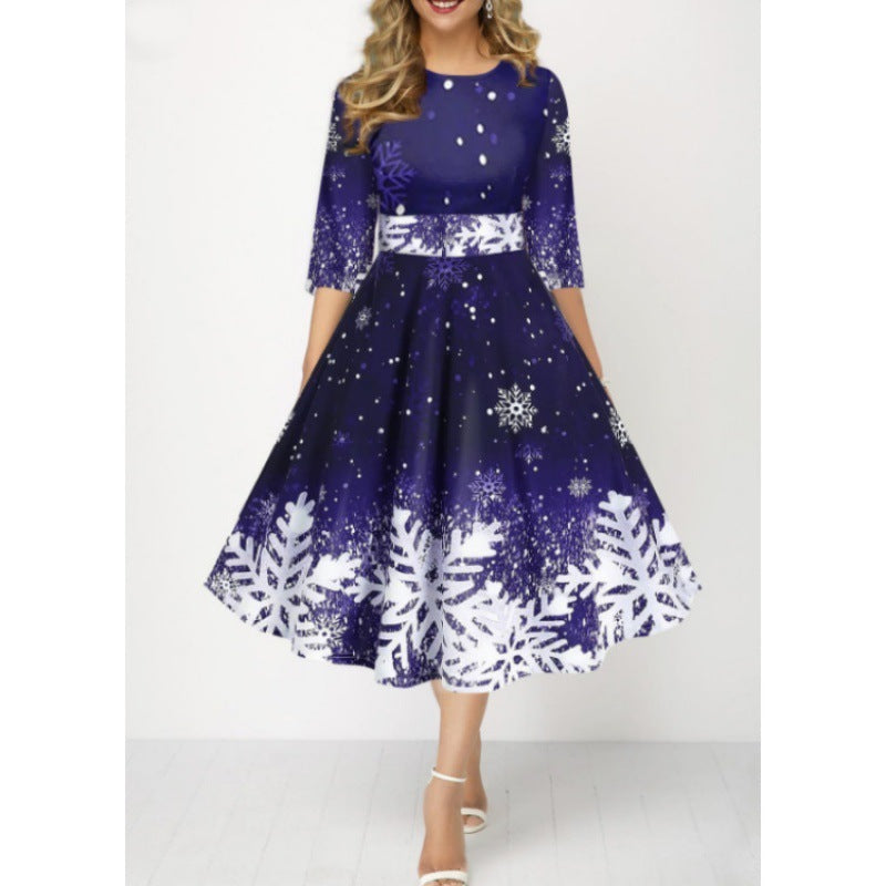 Beauty Clothing Personalized Snowflake Digital Printing Temperament
