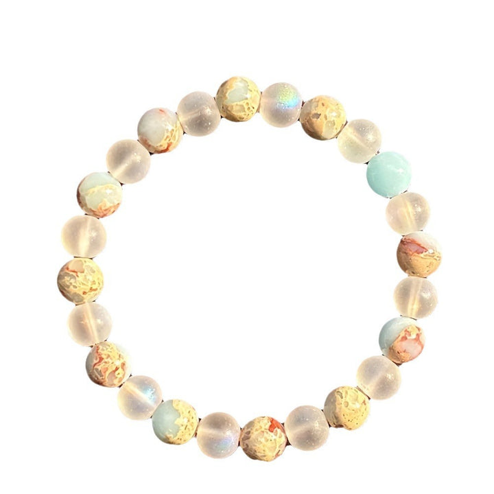 Shoushan Stone Frosted Colorful Crystal Bracelet Fashion Jewelry