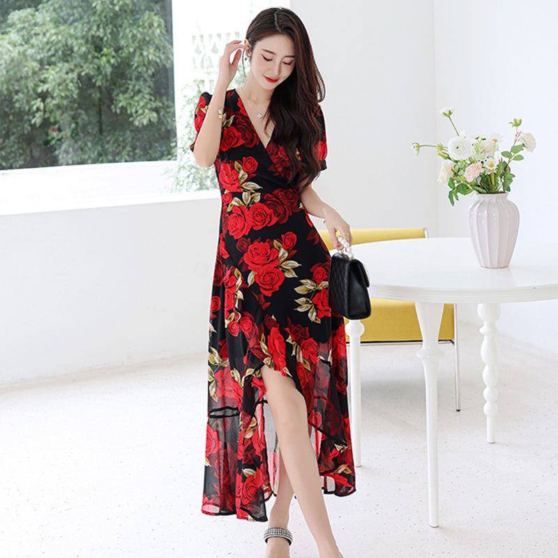 Floral Light Luxury Slim Dress