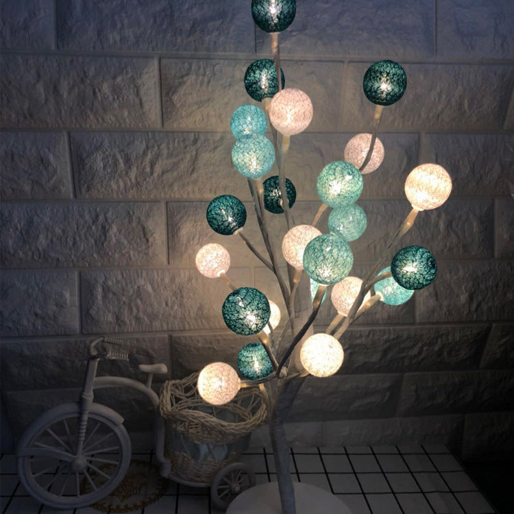 New Style Led Small Tree 50cm Cotton Home Decoration Tree Lamp Light String Ball