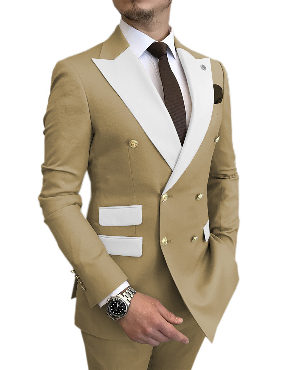 Casual Men's Slim Fit Two Piece Suit