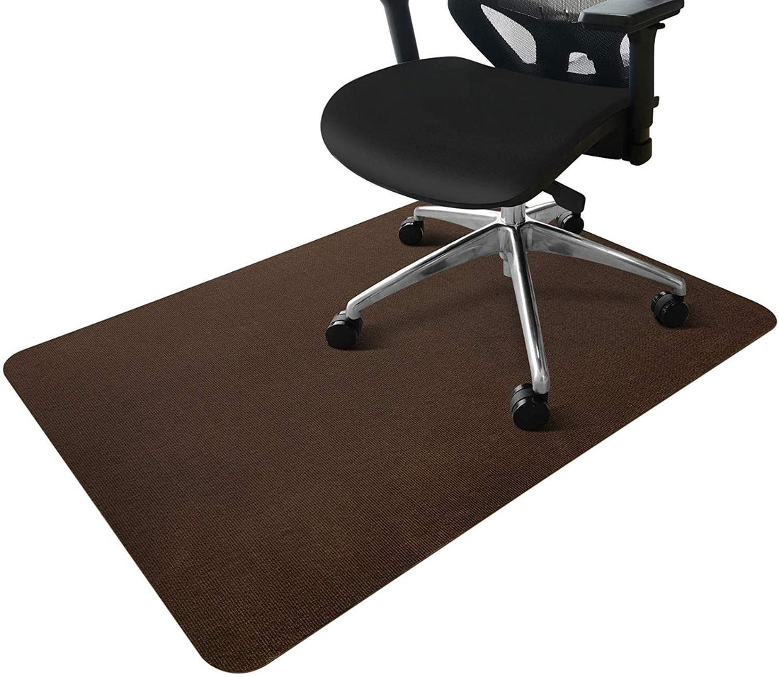 Office Chair Pad Carpet Waterproof Non-slip Floor Protection Floor Mat Glue-free Self-adhesive PVC Foot Mat