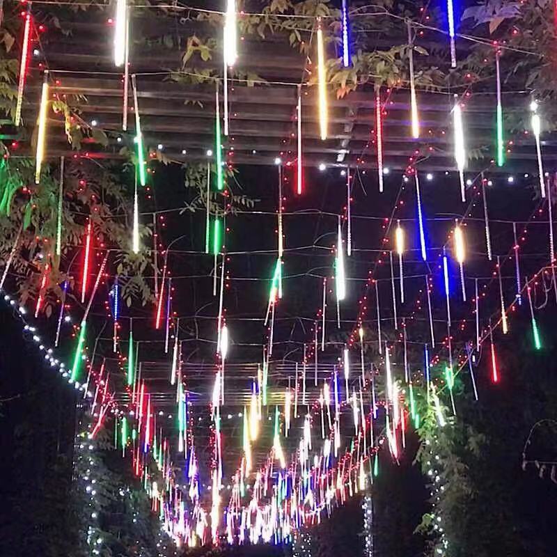 LED Meteor Light String Outdoor Decoration Gypsophila