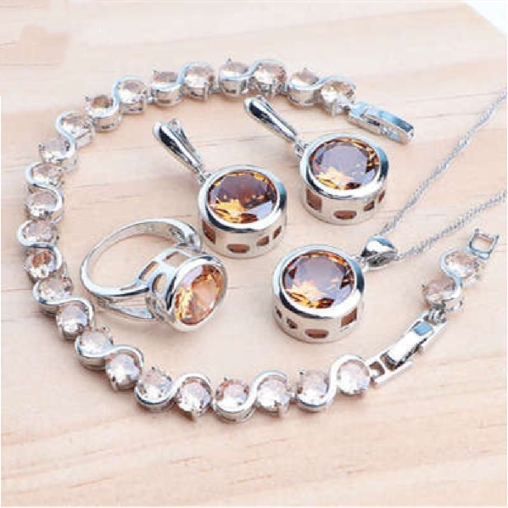 Women's Sterling Silver Jewelry Set