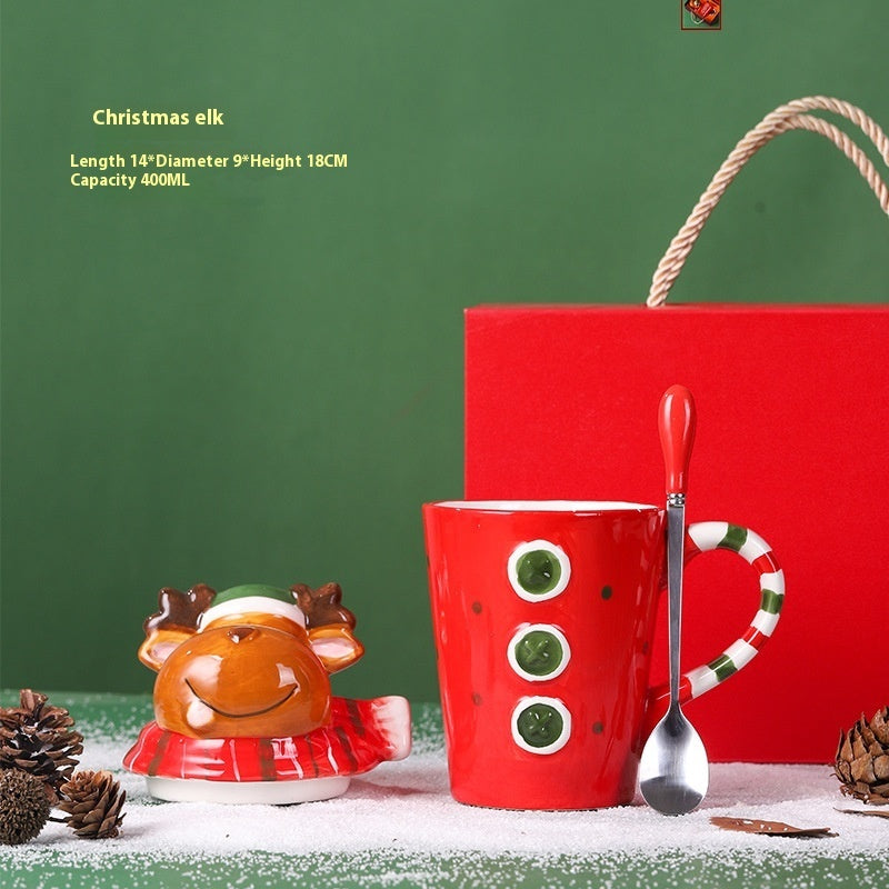 Creative Christmas Gift Ceramic Water Cup