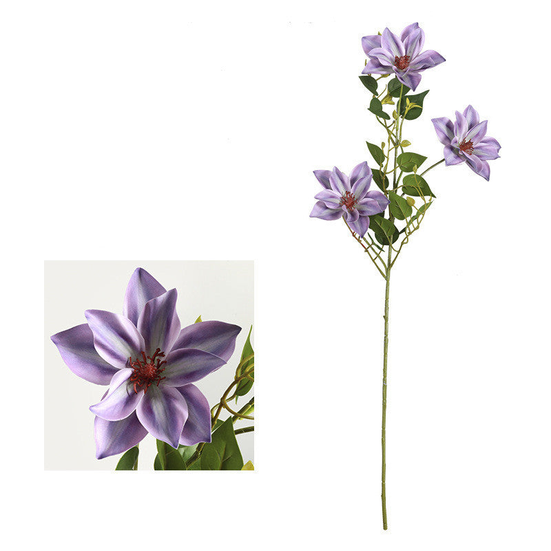 Home Decoration Simulation Feel Clematis Fake Flower