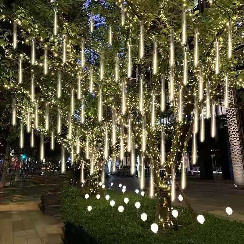 LED Meteor Light String Outdoor Decoration Gypsophila