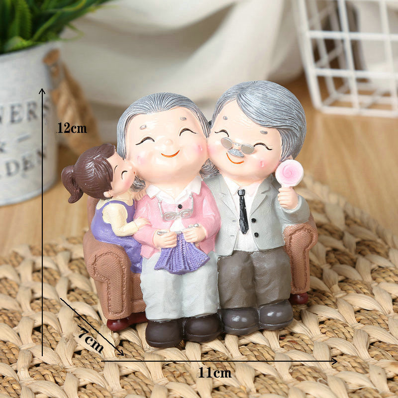 Creative Old Man Lady Home Decoration Ornaments