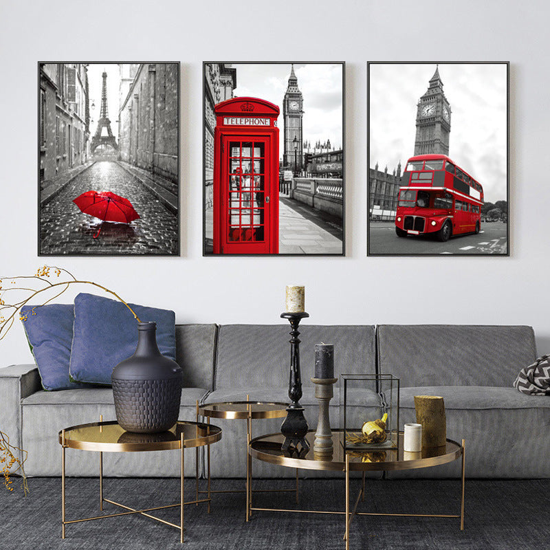 London Street Architectural Decoration Painting