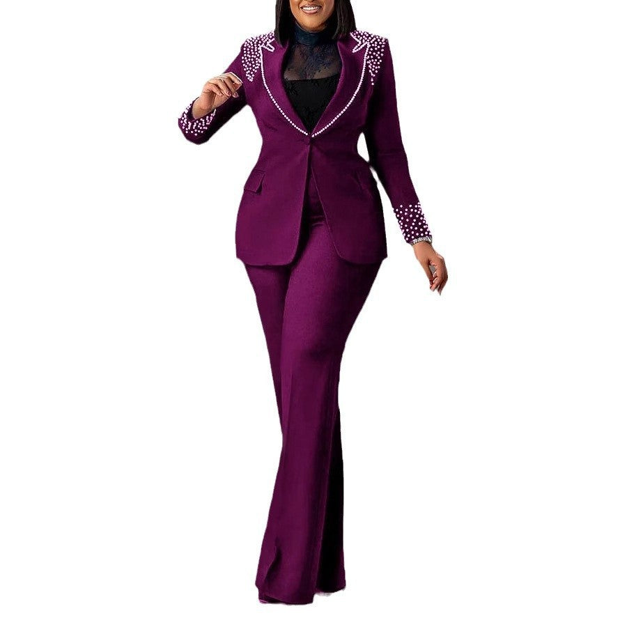 Women's Slim-fit Stretch Suit Two-piece Suit