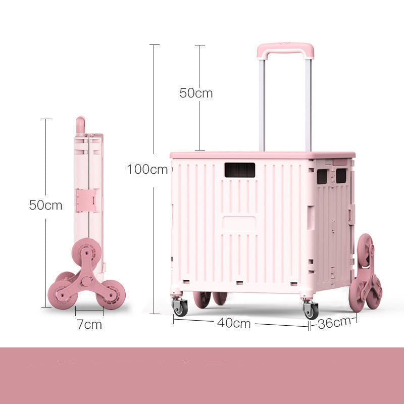 Fashion Folding Trolley Shopping Storage Trolley