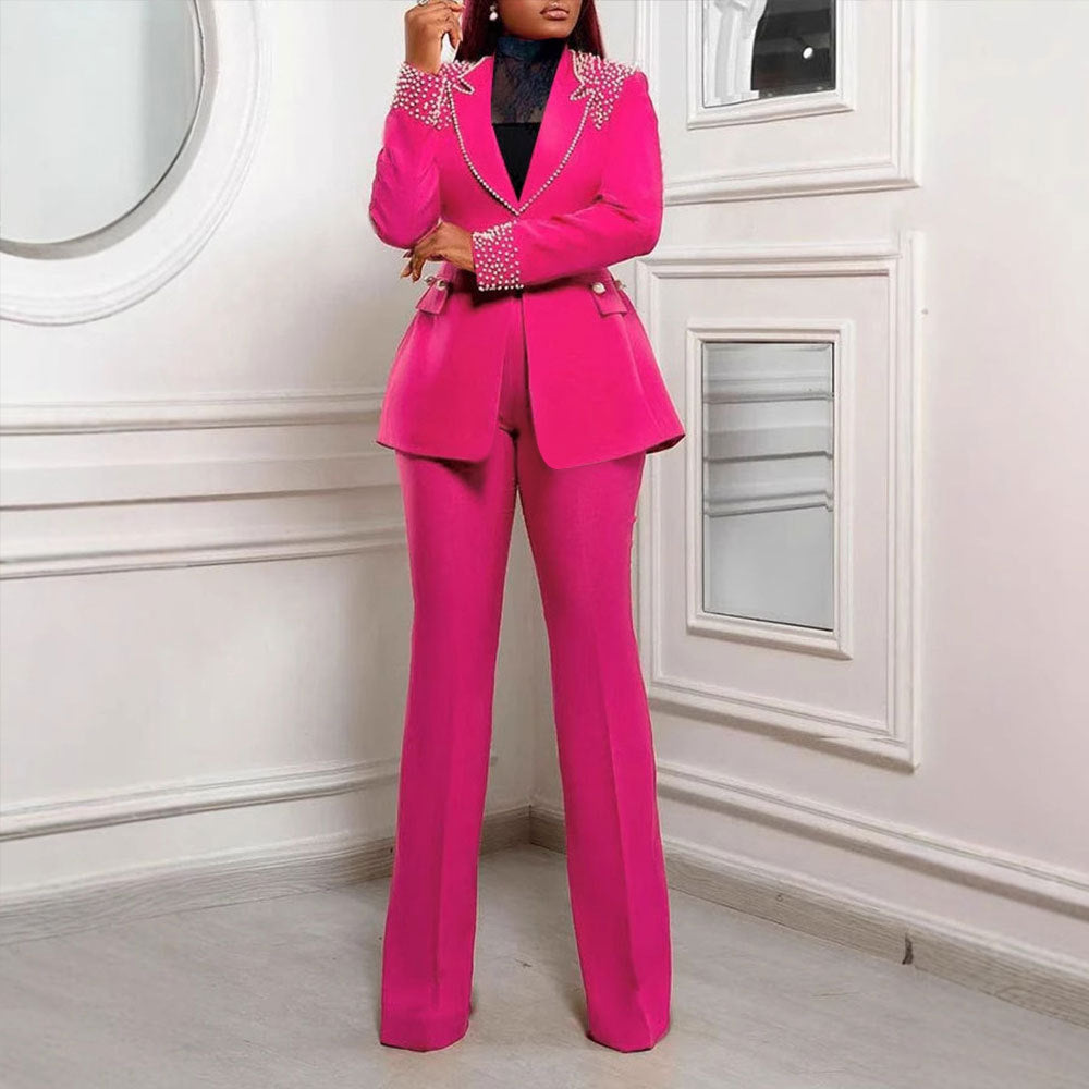 Women's Slim-fit Stretch Suit Two-piece Suit